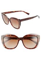 Women's Tiffany & Co. 54mm Gradient Cat Eye Sunglasses - Havana Gradient