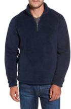 Men's Nordstrom Men's Shop Polar Fleece Quarter Zip Pullover, Size - Blue