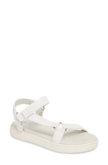 Women's Jane And The Shoe Jade Perforated Sport Sandal M - White