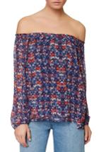 Women's Sanctuary Chantel Slit Sleeve Off The Shoulder Tiered Top - Blue