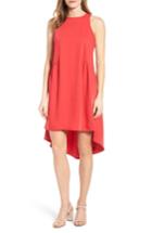 Women's Pleione Ruffled High/low Shift Dress - Red