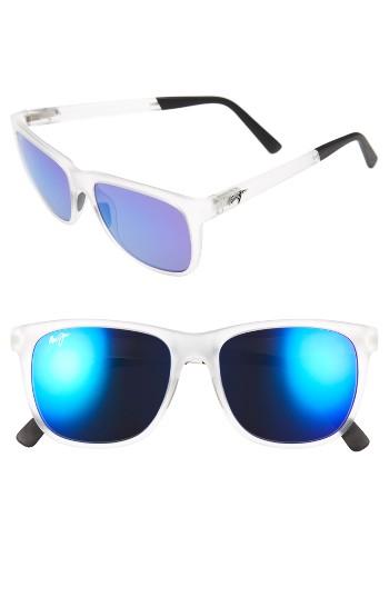 Men's Maui Jim Tail Slide 53mm Polarized Sunglasses - Frosted Crystal
