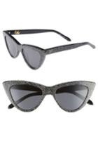 Women's Vow London Nancy 53mm Cat Eye Sunglasses - Multi Glitter/ Smoke