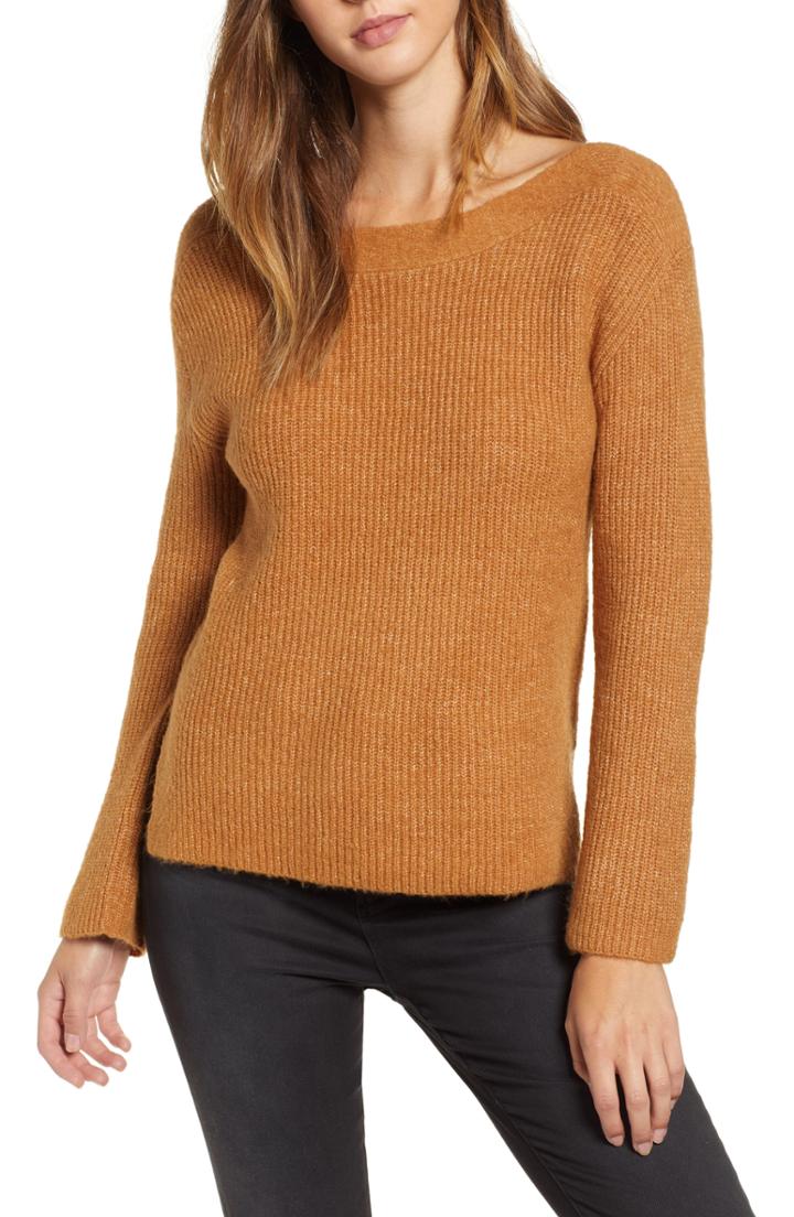 Women's Leith Cozy Femme Pullover Sweater, Size - Brown