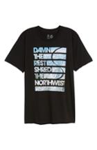 Men's Casual Industrees Damn The Rest Trail Map T-shirt, Size - Black