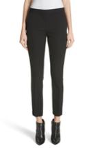 Women's Burberry Hanover Wool Ankle Pants Us / 34 It - Black