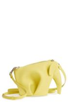 Loewe Mini Elephant Calfskin Crossbody Bag - Yellow