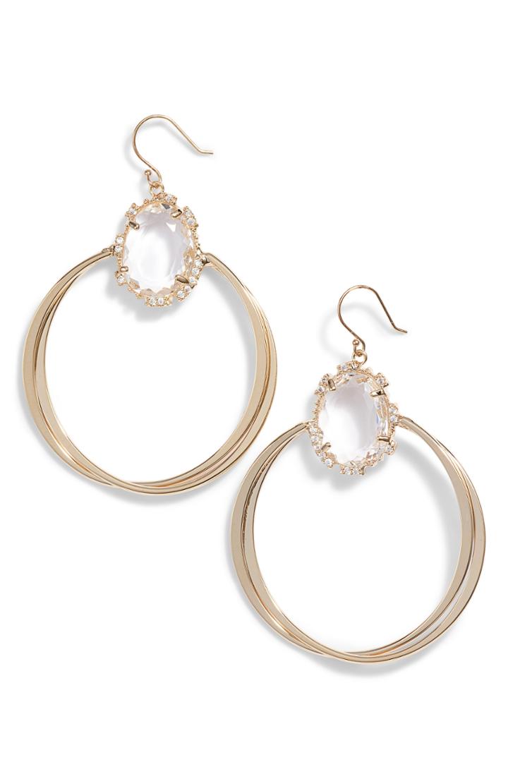 Women's Serefina Crystal Hoop Earrings
