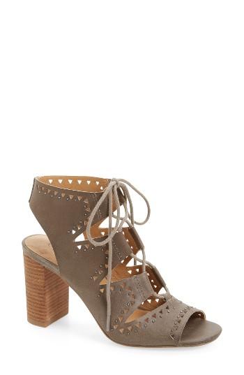 Women's Lucky Brand Tafia Lace-up Sandal M - Brown