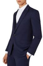 Men's Charlie Casely-hayford X Topman Skinny Fit Twill Suit Jacket - Blue