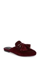 Women's Jeffrey Campbell Apfel Tassel Slide M - Burgundy