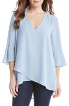 Women's Karen Kane Bell Sleeve Wrap Front Top