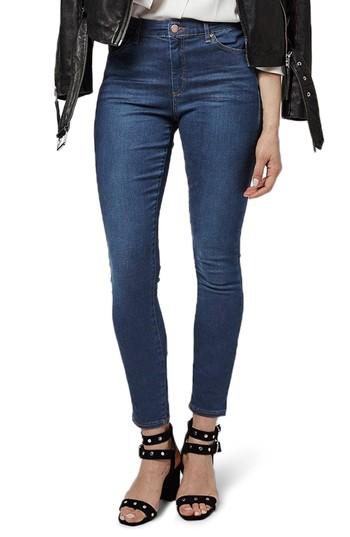 Women's Topshop Leigh Jeans W X 30l (fits Like 24w) - Blue