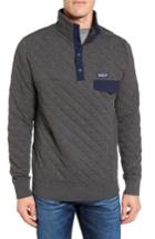 Men's Patagonia Snap-t Quilted Fleece Pullover, Size - Grey