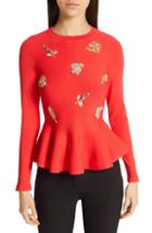 Women's Ted Baker London Tynna Embellished Sweater - Red