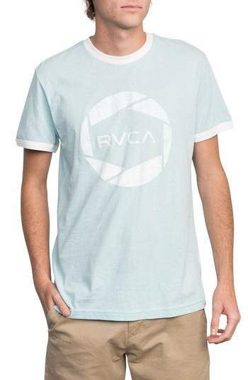 Men's Rvca Big Network Ringer T-shirt - Blue