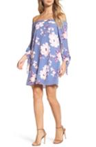Women's Charles Henry Off The Shoulder Shift Dress - Blue