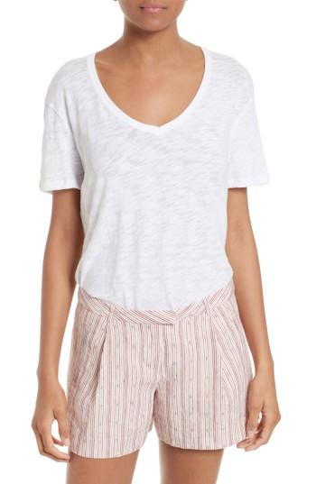 Women's Atm Anthony Thomas Melillo Slub Jersey Boyfriend Tee - White