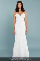 Women's Katie May Low Back Sparkle Lace Trumpet Gown, Size In Store Only - Ivory