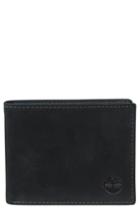 Men's Timberland Icon Leather Wallet - Black