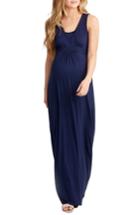 Women's Nom Maternity Hollis Maternity/nursing Maxi Dress - Blue
