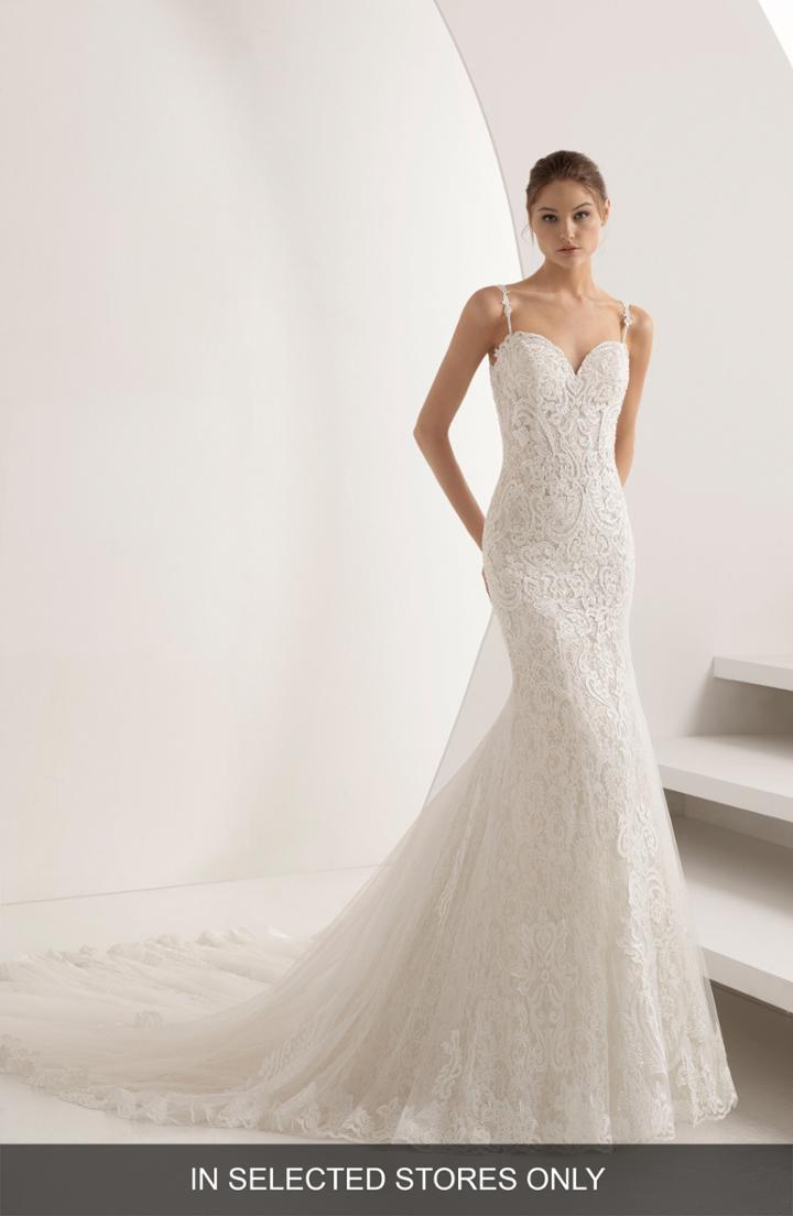 Women's Rosa Clara Abac Sweetheart Illusion Back Mermaid Gown