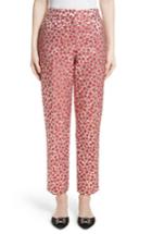 Women's Oscar De La Renta Small Poppies Lame Cloque Pants