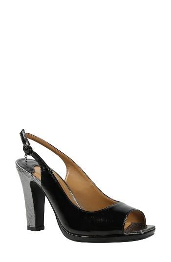 Women's J. Renee Calado Slingback Pump .5 B - Black