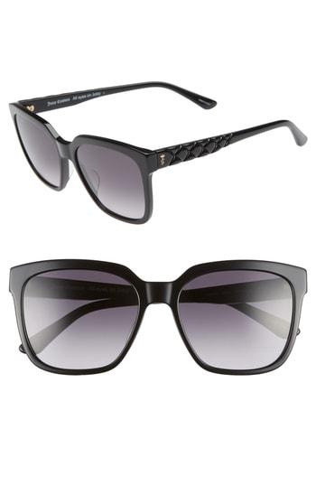 Women's Juicy Couture Core 55mm Square Sunglasses - Grey Spotted