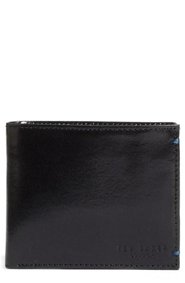 Men's Ted Baker London 'puzzle' Leather Bifold Wallet -