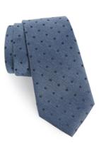 Men's Calibrate Modern Dot Woven Tie, Size - Blue