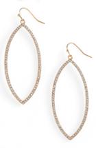 Women's Canvas Jewelry Pave Marquise Drop Earrings