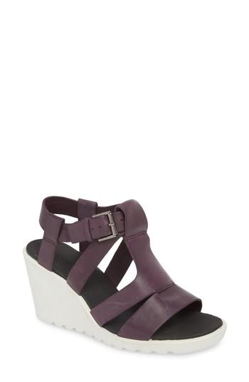 Women's Ecco Feja Wedge Sandal -5.5us / 36eu - Purple
