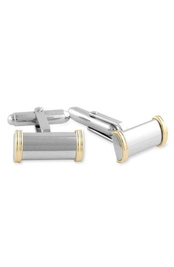 Men's David Donahue Gold & Sterling Silver Cuff Links