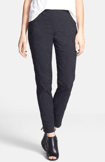 Women's Eileen Fisher Slim Stretch Jacquard Pants