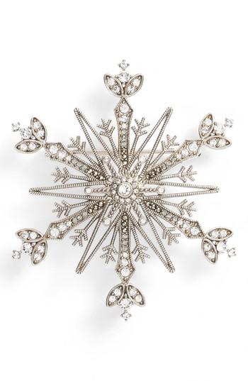 Women's Judith Jack Pave Snowflake Pin