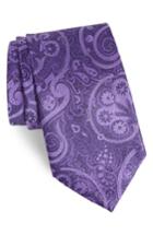 Men's Nordstrom Men's Shop Provincial Paisley Silk Tie, Size X-long - Purple