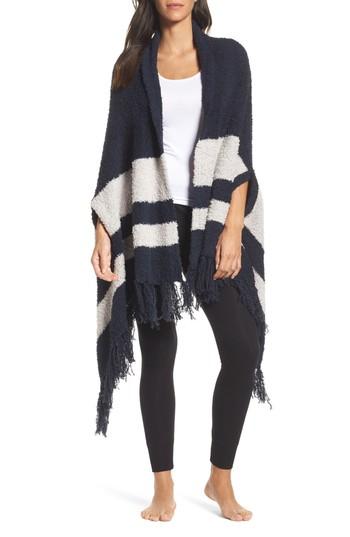 Women's Barefoot Dreams Cozychic Malibu Wrap, Size - Blue
