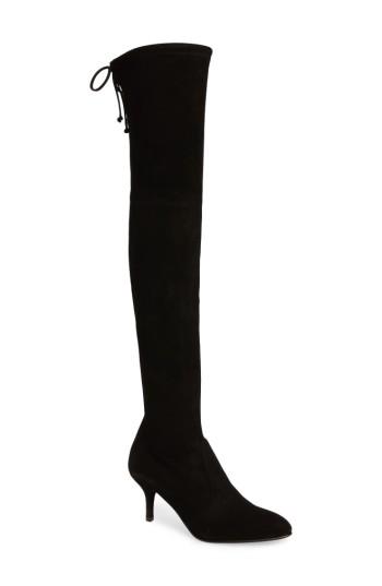 Women's Stuart Weitzman Tiemodel Over The Knee Stretch Boot M - Black