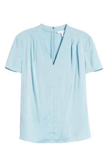 Women's Boss Insina Stretch Silk Blouse - Blue