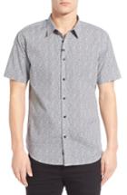 Men's Imperial Motion Micro Print Short Sleeve Woven Shirt - Black