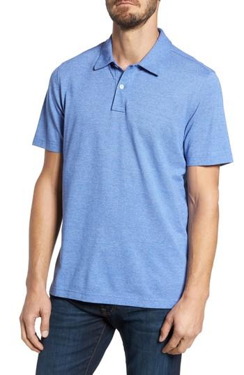 Men's Nordstrom Men's Shop Fit Polo, Size Medium - Blue