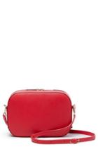 Pop & Suki Bigger Leather Camera Bag - Red