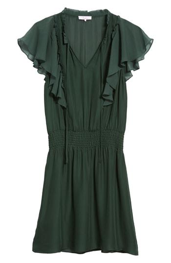 Women's Parker Remington Flutter Sleeve Silk Blend Minidress