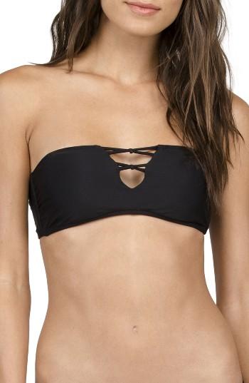 Women's Volcom Simply Solid Bandeau Bikini Top
