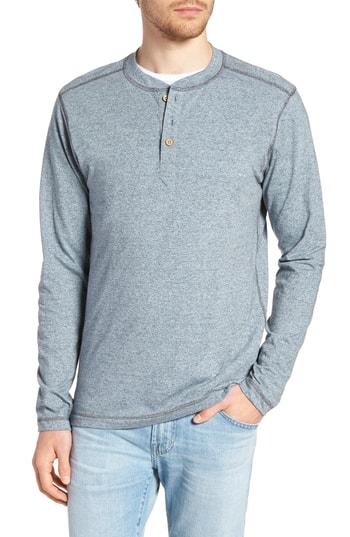 Men's Vintage 1946 Mock Twist Long Sleeve Henley - Blue