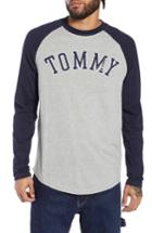 Men's Tommy Jeans Long Sleeve Raglan T-shirt - Blue