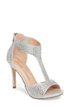 Women's Lauren Lorraine Ina Crystal Embellished Sandal .5 M - Metallic