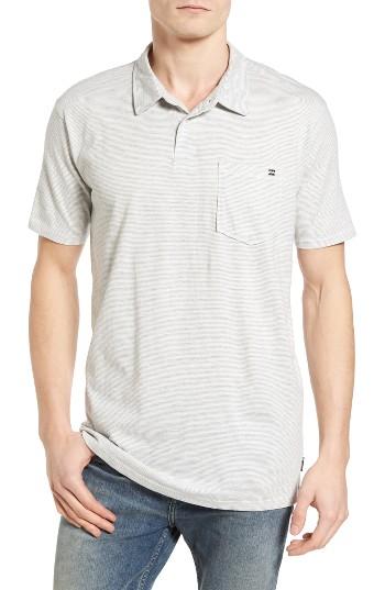 Men's Billabong Standard Issue Stripe Jersey Polo - Ivory