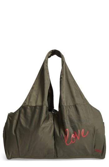 Peace Love World Nylon Duffel Bag -
